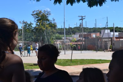 O clima de festa deu vida à praça durante todo o dia.